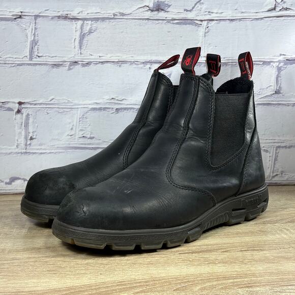 Redback UBBK Easy Escape Steel Toe Black Leather Slip On Boots Men\'s Size 12 main image 5